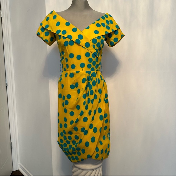 Scaasi Dress 100%silk - Picture 3 of 16